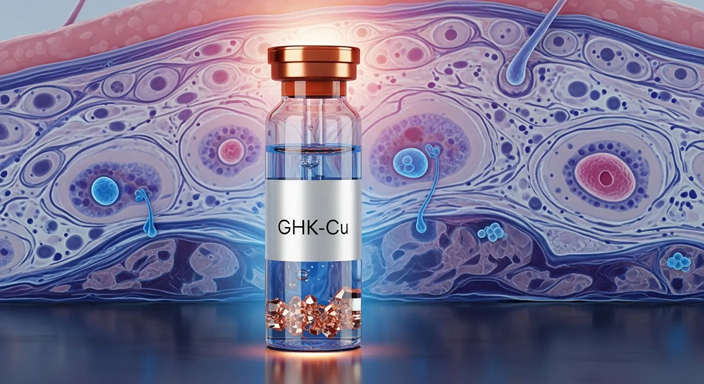 GHK-Cu copper peptide research, skin biology and wound healing applications in Australian peptide laboratory studies